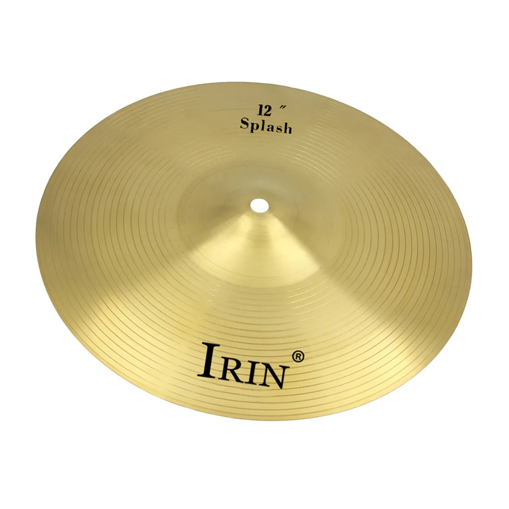 IRIN Professional 12 Inch Crash Ride Hi Hat Cymbals Made of Brass Alloy for