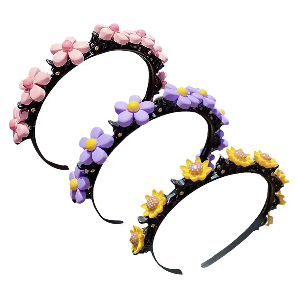 Faux Flowers Headbands Cartoon Hair Hoop Wedding Hair Fashion Hair Accessories