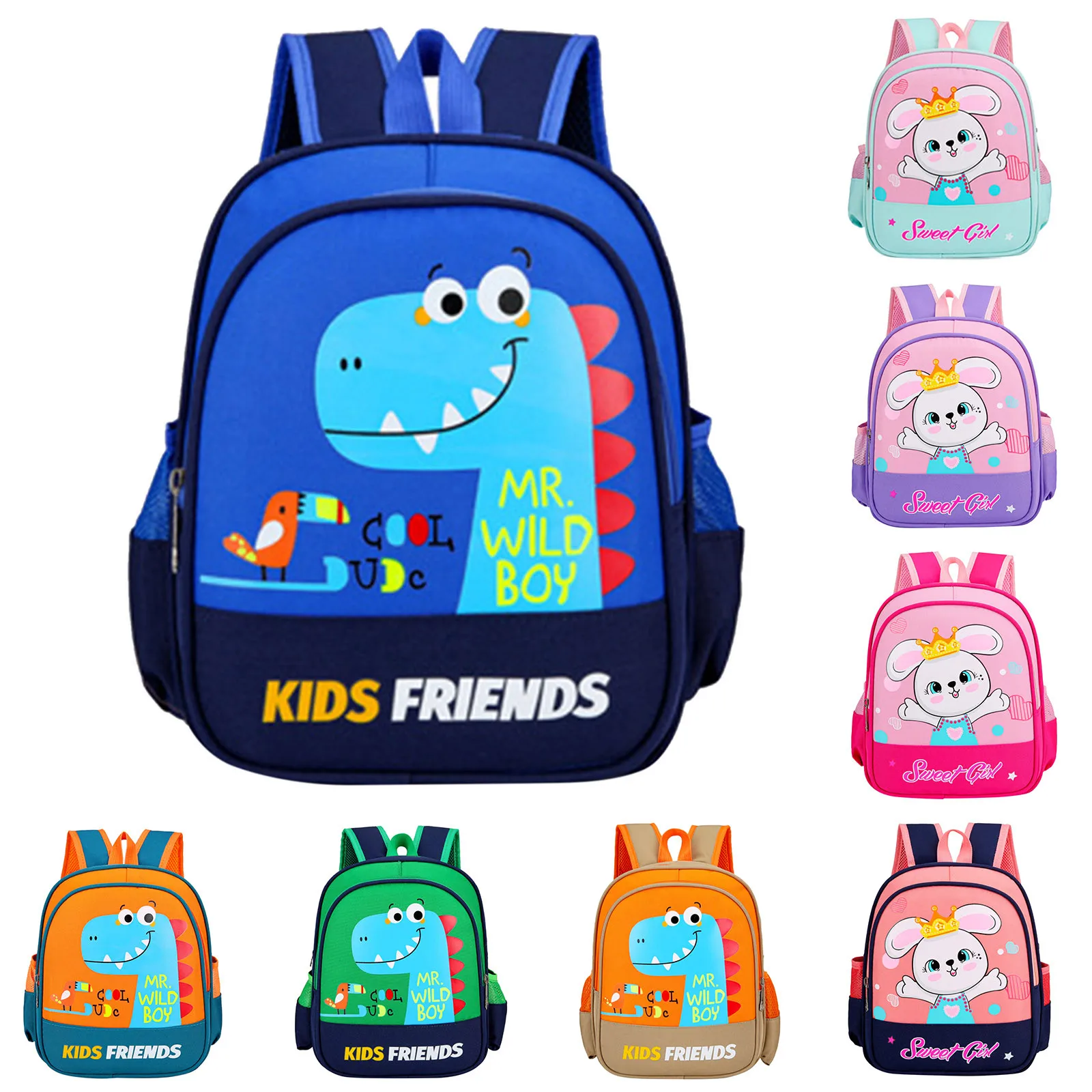 squarex Children Baby Girls Boys Kids Cute Cartoon Animal Backpack Toddler School Bag 