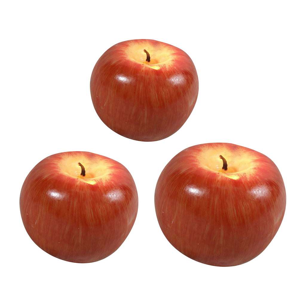 Artificial Apple Fragrant Candle for Romantic Wedding Birthday Xmas Party