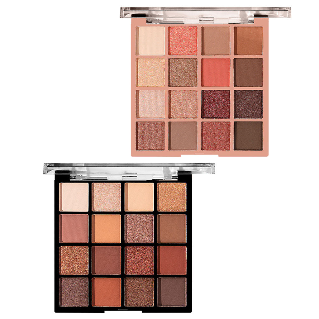 Eyeshadow Palette Earth Color 16 Color Eye Cosmetic Waterproof Make up Board Easy to Blend Eye Shadow Powder Glitter Highlighter