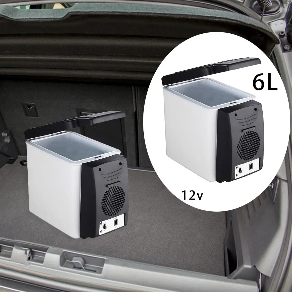 6L Mini Car Fridge Cooler Warmer12V Travel Refrigerator Portable Electric Ice box Cooler Box Freezer