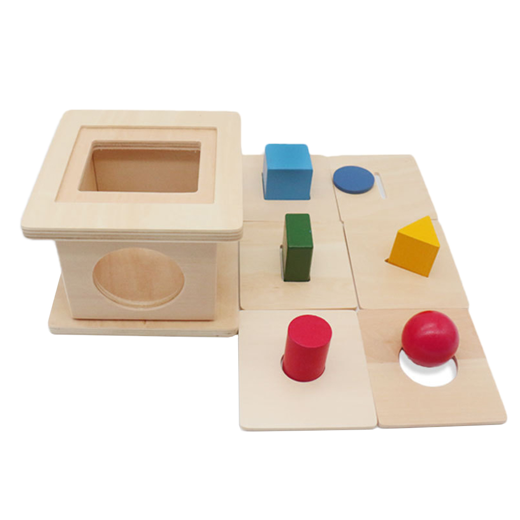 Boxed Shaped Matching Game Toys 6 In 1 Shape Sorter Kids Color Cognitive Development Toy