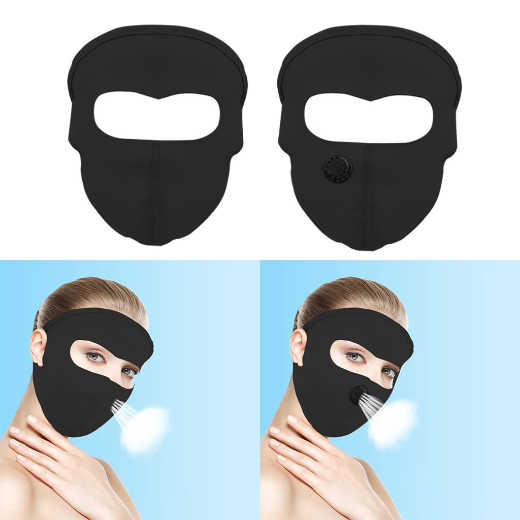 Cool Full Face Mask Unisex Anti UV Adult Ski Skiing Balaclava Face Cover Soft Dust Proof Helmet for Cycling Camping Running