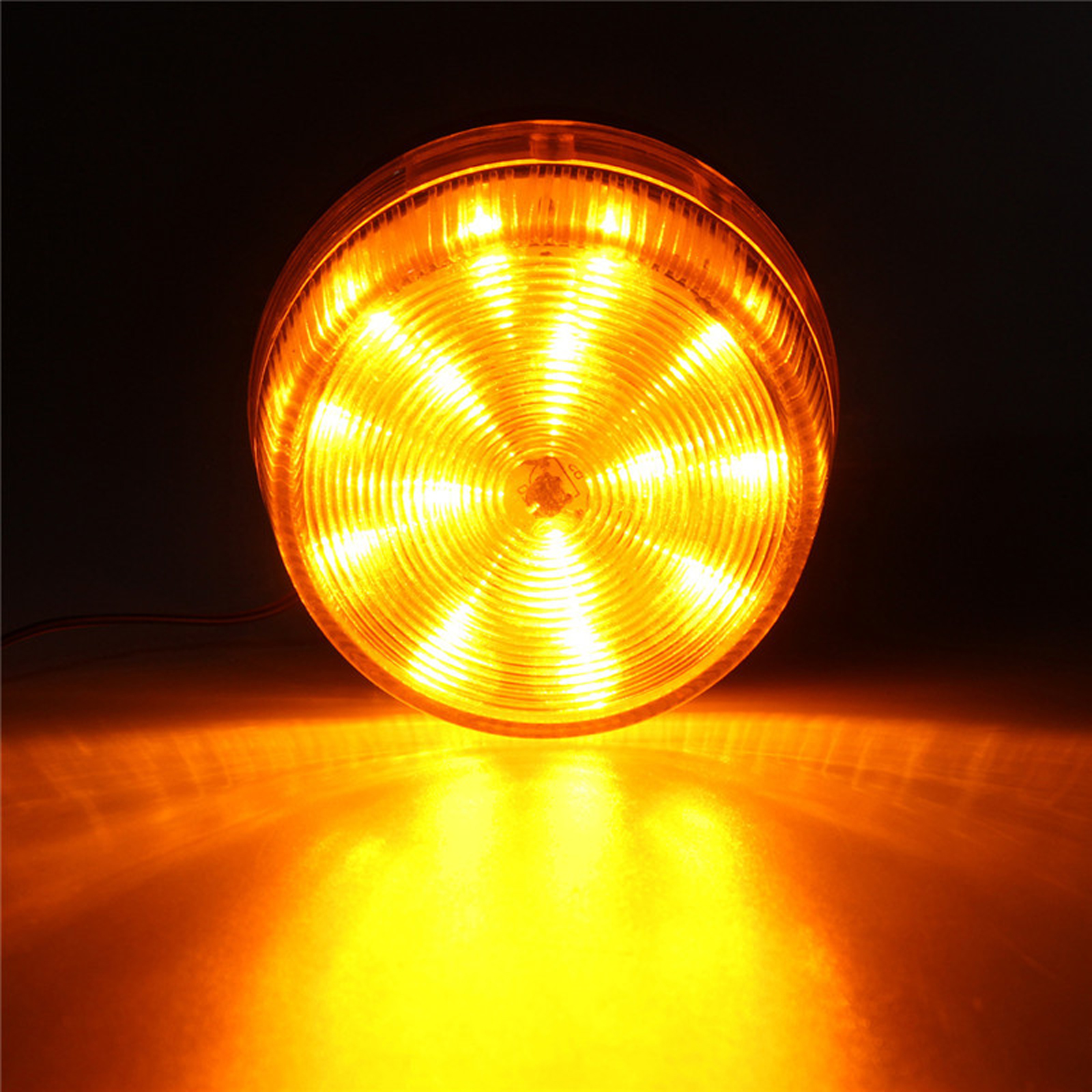 LED Warning Flash Beacon Lights, Amber Warning Safety Strobe Lights with Magnetic Base for Vehicle Truck Carts Car Bus