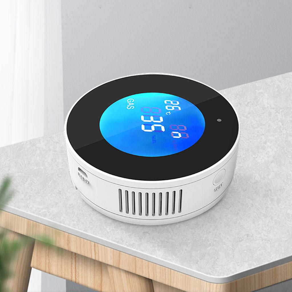 Smart WiFi Gas Detector Methane Gas Leak Detection Combustible Tester High Sensitivity Gas Alarm Gas Sensor for Garage RV Home