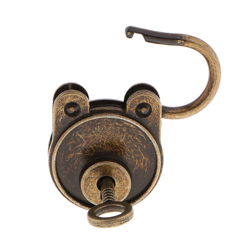 Vintage Bear Shape Padlocks Cabinet Furniture Locks For Suitcase Bronze