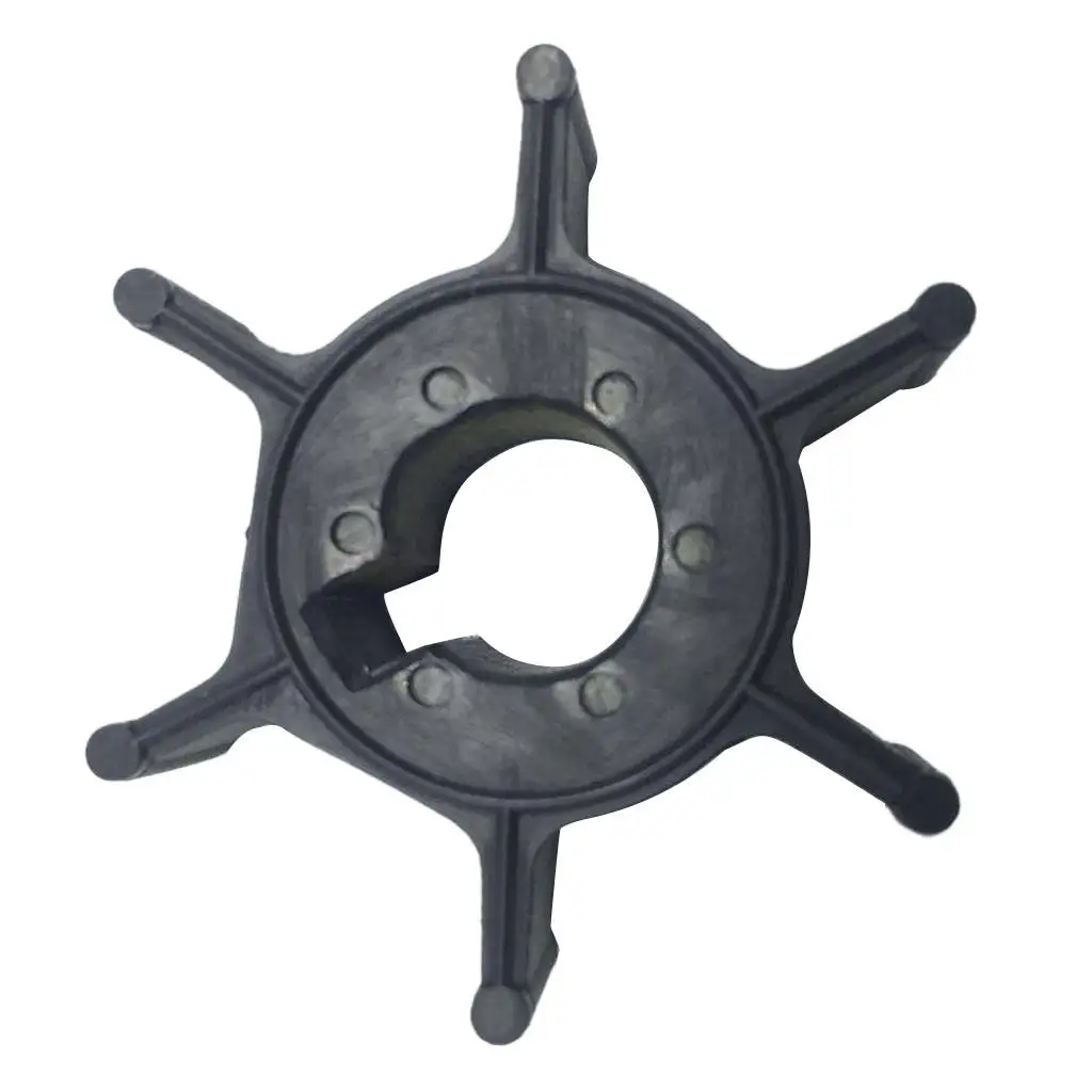 Rubber Water Pump Impeller Replacement for Yamaha 2/4 Stroke F6 T6 Outboard Motor Parts, Black