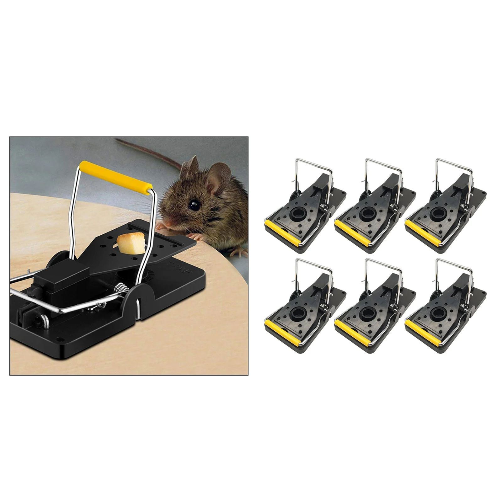 Large Mouse Traps for Family Quick Instantly Reusable Indoor Outdoor Pest Control Snap Traps