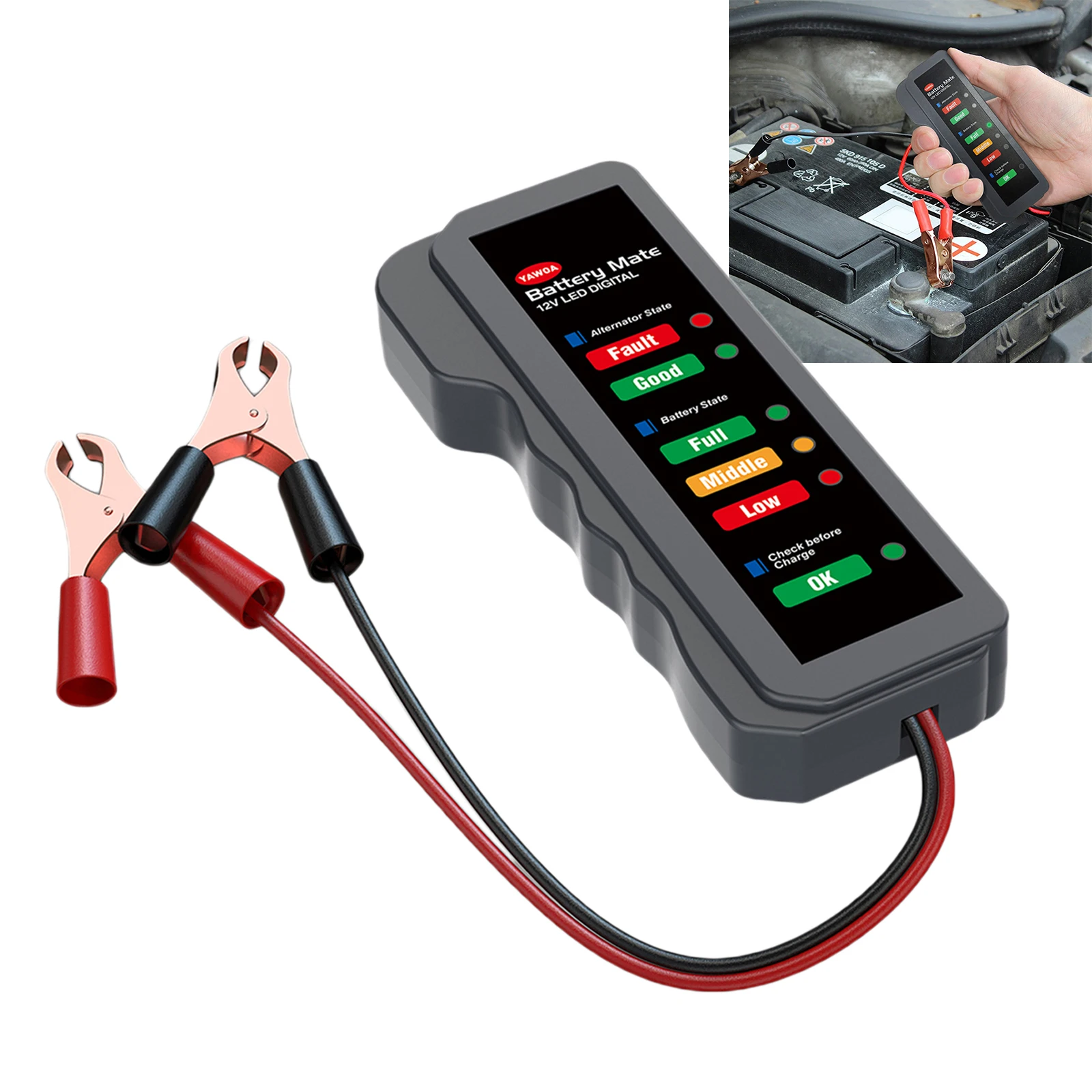 12V Auto Battery Tester BM310 and Car Brake Fluid oil Tester Brake Digital Tester Vehicle Automotive Testing Diagnostic Tool