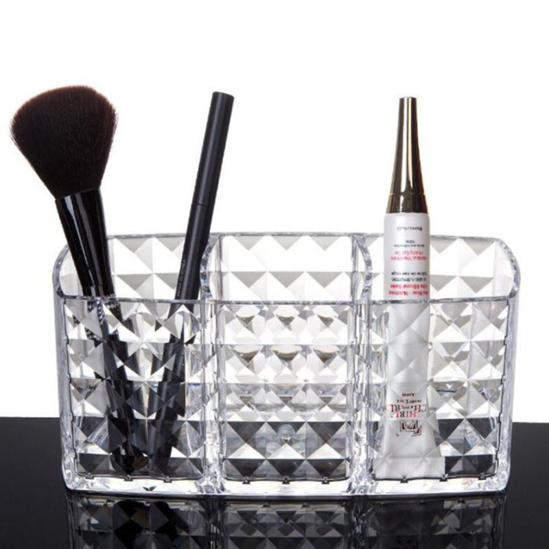 Acrylic Cosmetic Storage Box Makeup Brush Holder Organizer Lipstick Eyebrow Pencil Bathroom Storage Display Stand Diamond 20 Acrylic Cosmetic Storage Box Makeup Brush Holder Organizer Lipstick Eyebrow Pencil Bathroom Storage Display Stand Diamond