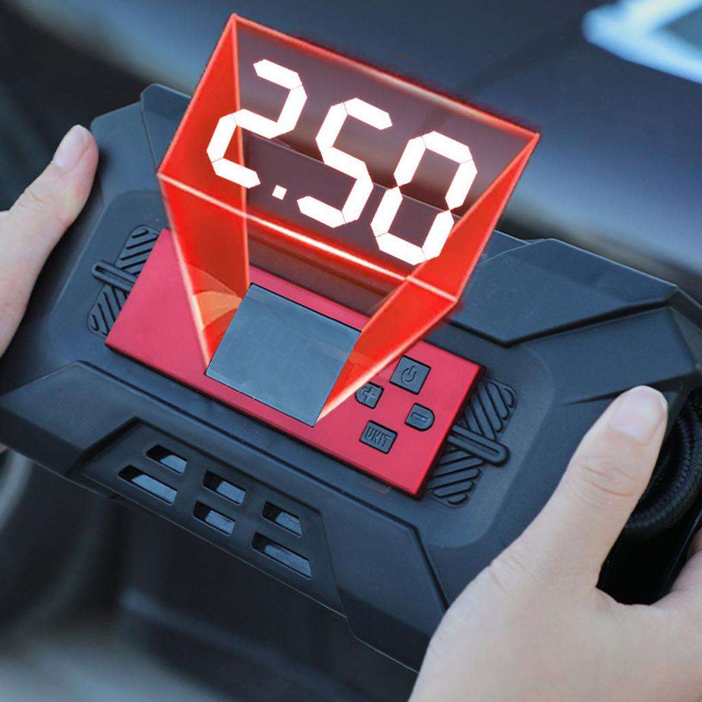 Portable Air Compressor Tire Inflator, 12V DC Air Pump for Car Tires Auto Shut Off Function Led Lighting, Digital LCD Display