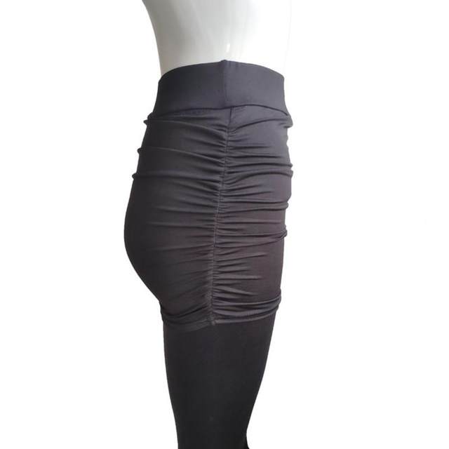 Leggings Mesh Sexy Women See Through Body-Shaping Streak Fake Two