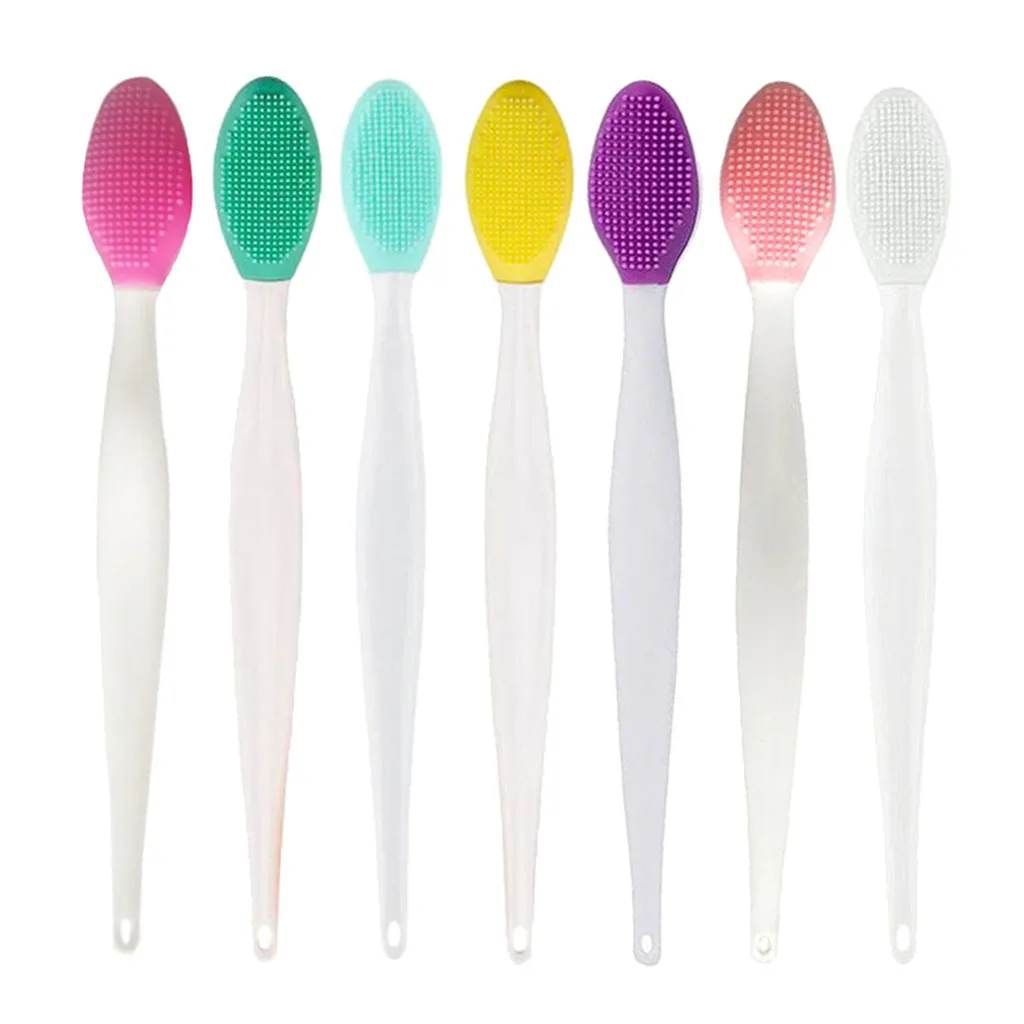 Handheld Silicone Cleaning Brush Peeling Blackhead Removing Make Up Brush