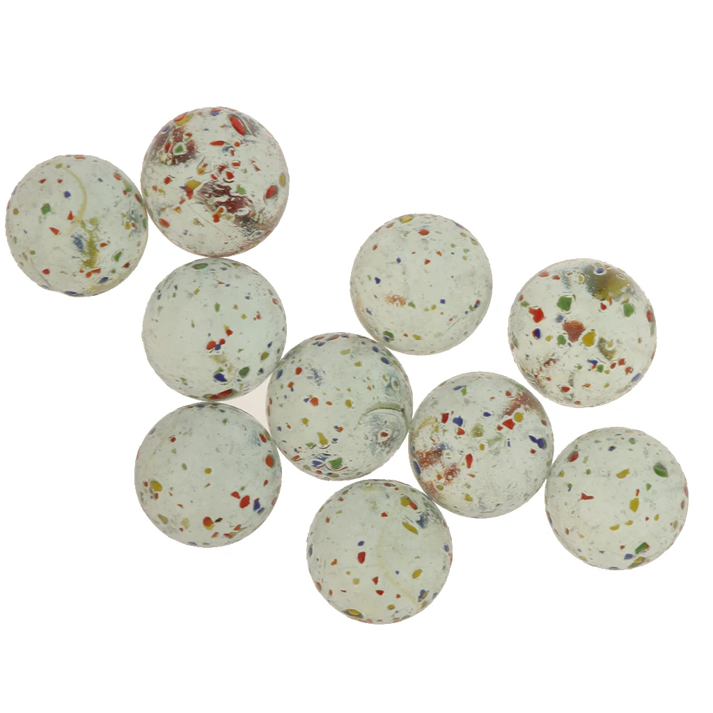 My Toy House Glass Marbles, Set of 10, 0.98-inch Glass Marbles, Game Toy My Toy House Glass Marbles, Set of 10, 0.98-inch Glass Marbles, Game Toy