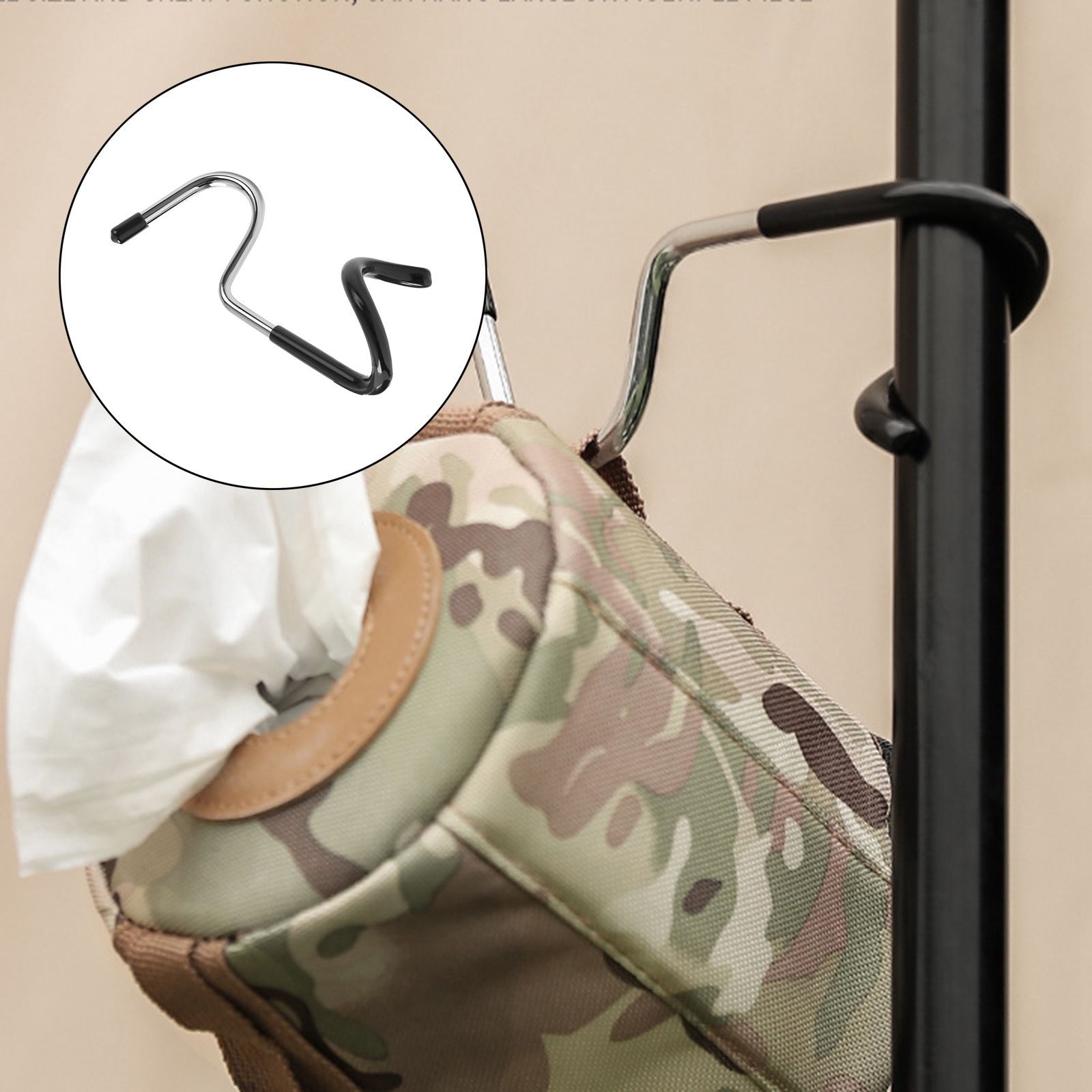 2-Way Lantern Light Portable Lamp Holder Tool Branch Holder Tent Pole 2 Way Lantern Hook for Fishing Adventure Outdoor Camping