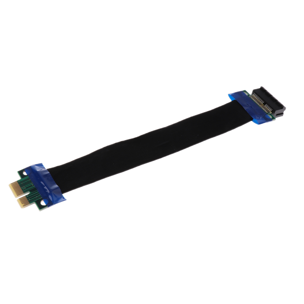1 Pcs Adapter Cable PCI-E Express 1X Riser Card Flexible Cord Ribbon Cable