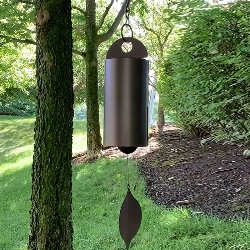 ZJDTC Heroic Windbell Vintage Metal Wind Chimes Deep Resonance Serenity Bell for Home Garden Courtyard Decoration 