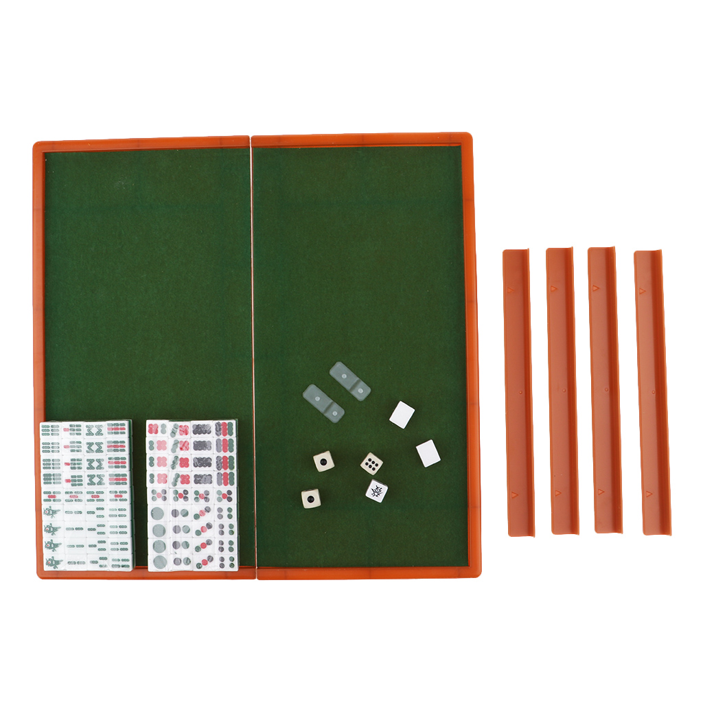 Portable Mahjong Sets Chinese Antique Mini Mahjong Games  Mini Mahjong Chinese Funny Family Table Board Game