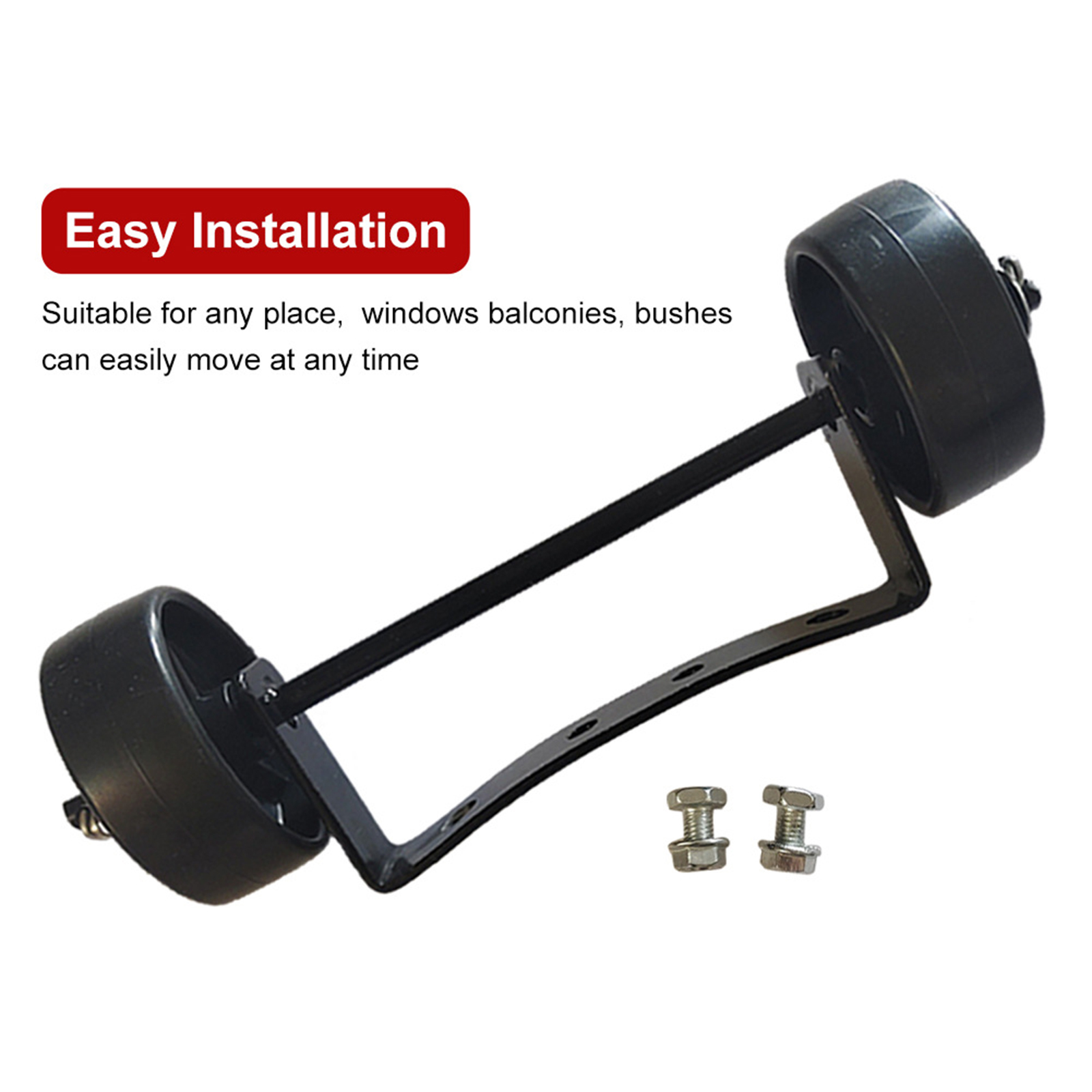 Universal Patio Heater Wheel Kit-Easy to Move-Gas Patio Heater Replacement Universal Movable Wheel, Patio Heater Parts Outdoor