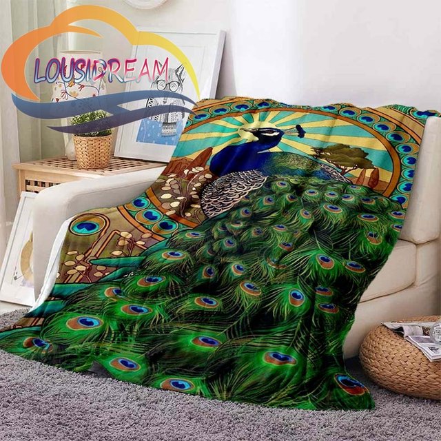 Peacock top blanket