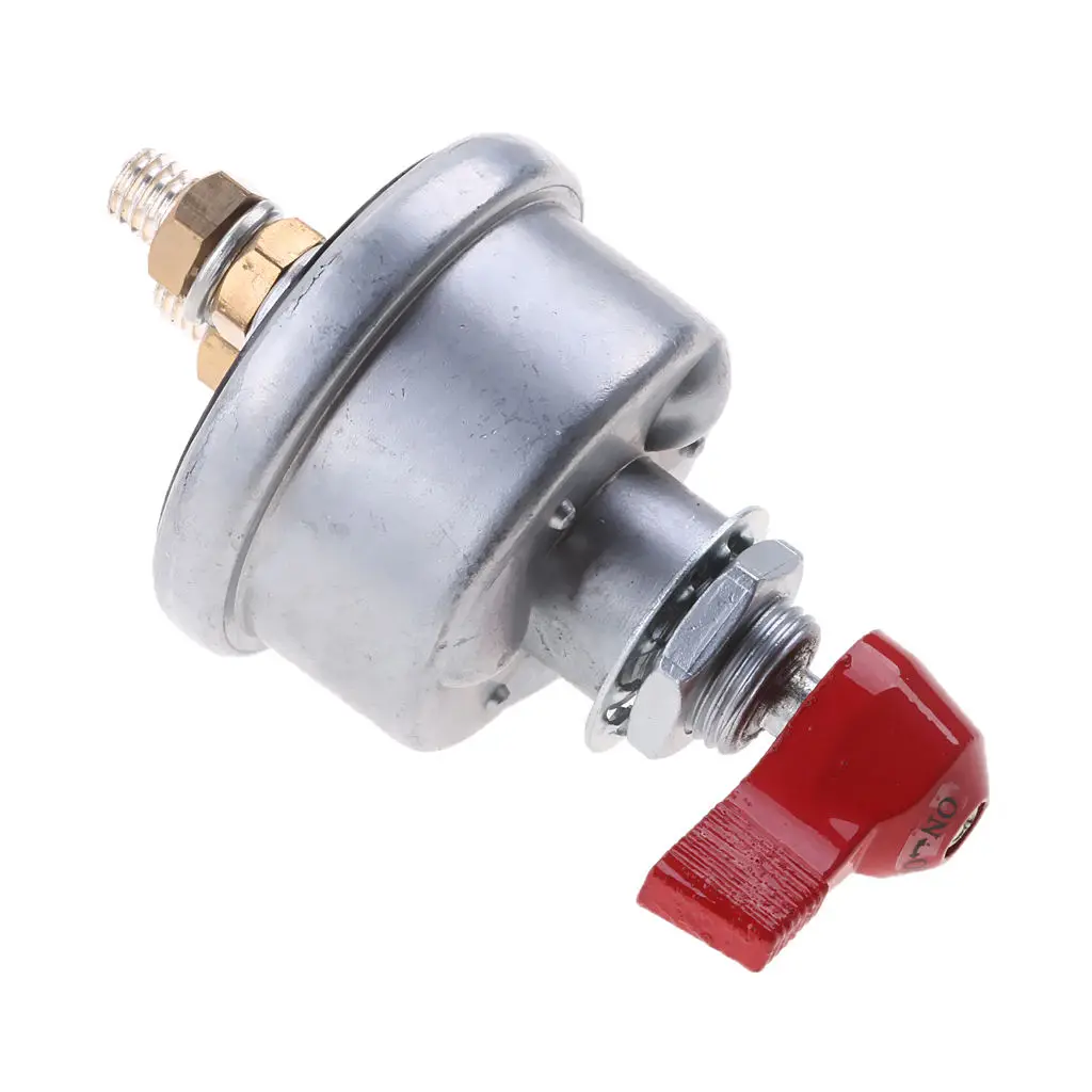 Zinc Alloy Master Battery Disconnect On Off Kill Switch 2-Post SPST for Race Car Vehicle