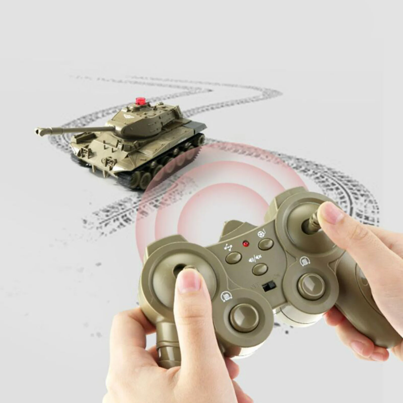 JJRC RC Tank Remote Control Battle Tank Toy That Shoots with Lights & Realistic Sounds RC Vehicle 270Rotational Toy Truck