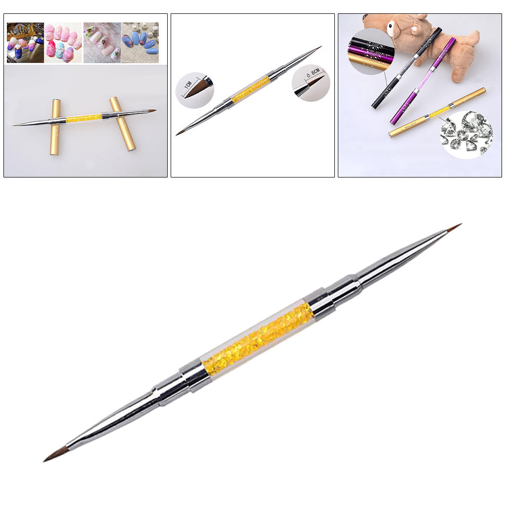 Imitation Diamond Nail Brush, 3D Head Nail Art Brush, Living Room with Acrylic Manicure Brush, 18cm