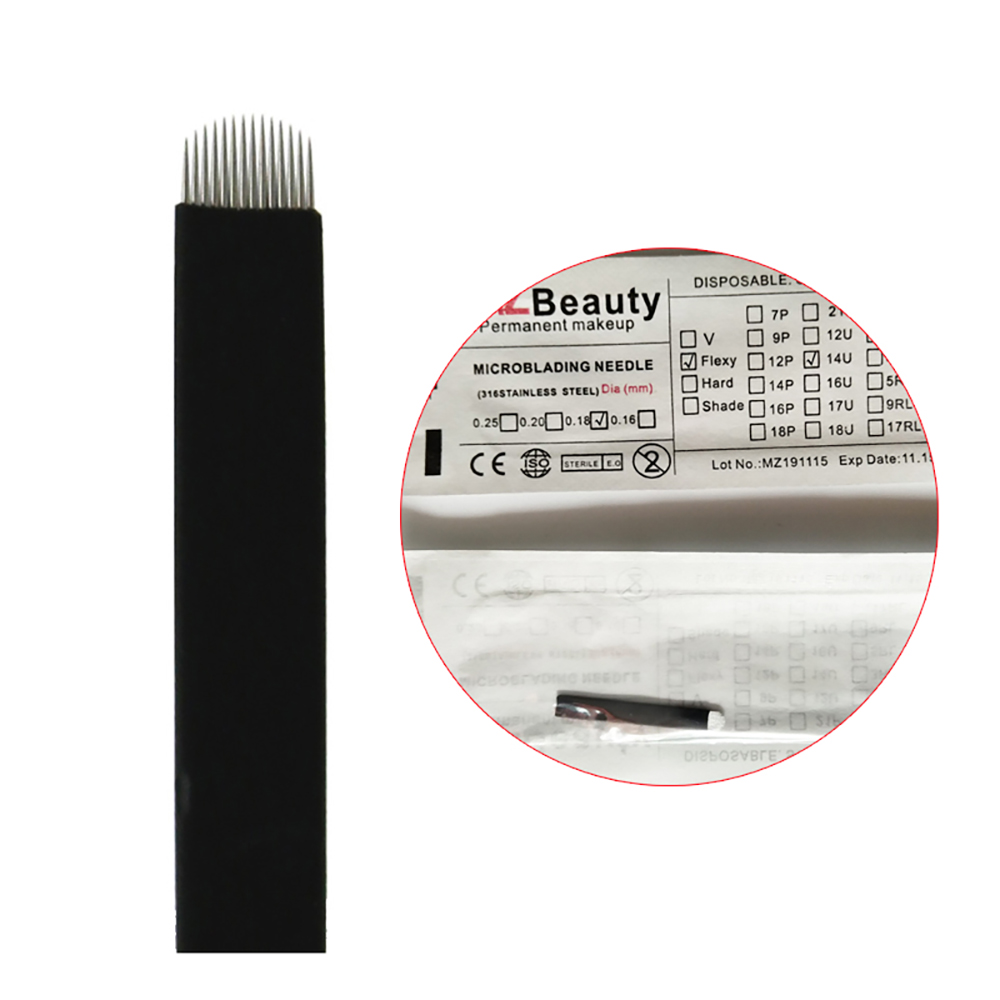 Best of 0.18MM U-Shape Nano Microblading Needles Flexy Aguja 12U 14U 16U 18U 21U Permanent Makeup Eyebrow Tebori Agulhas Tattoo Supplies Reviews & Tips - Image 3