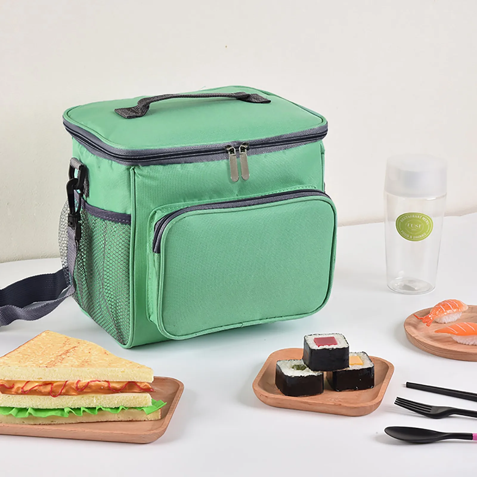 Thermal Lunch Bag Women Portable Insulated Cooler Bento Tote Family Travel Picnic Drink Fruit Food Fresh Organizer Accessories 