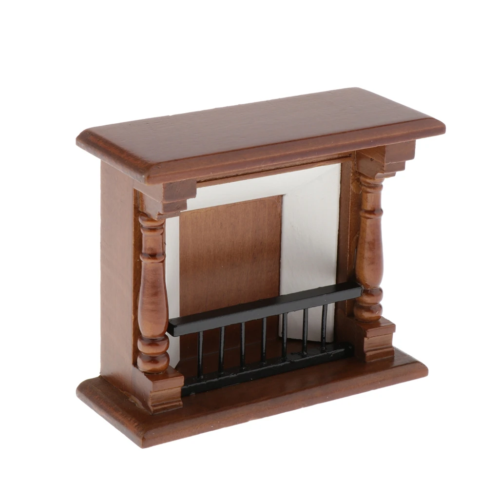 1/12 Scale Dollhouse Miniature Furniture Well Made Fireplace for Dolls House Furnishings