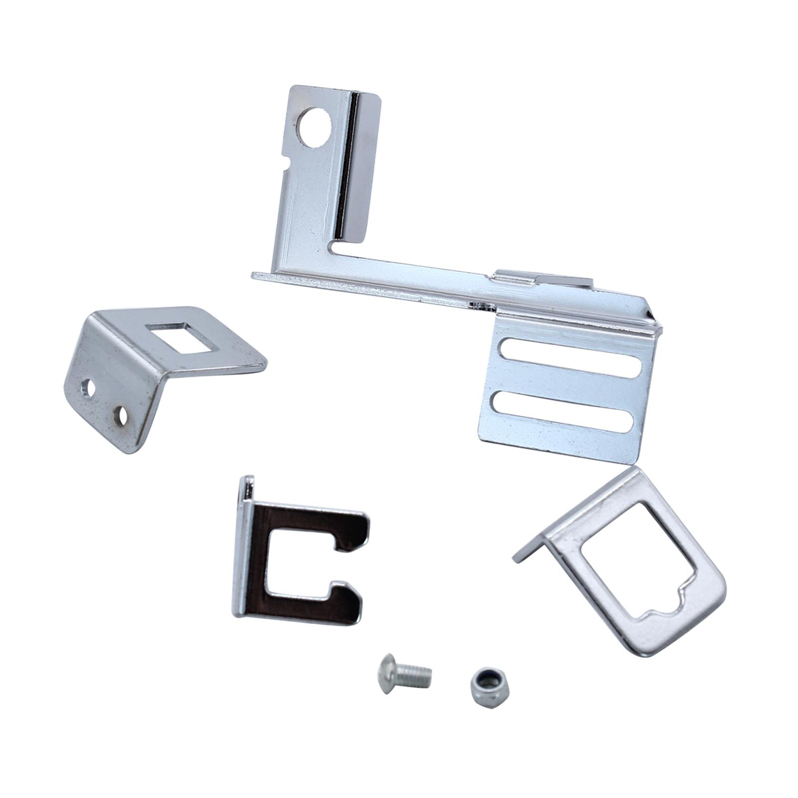 Auto Chrome Throttle Cable Kickdown Bracket Transmissions Kick Down Replacement for Chevy Sbc Holley Car Accessories