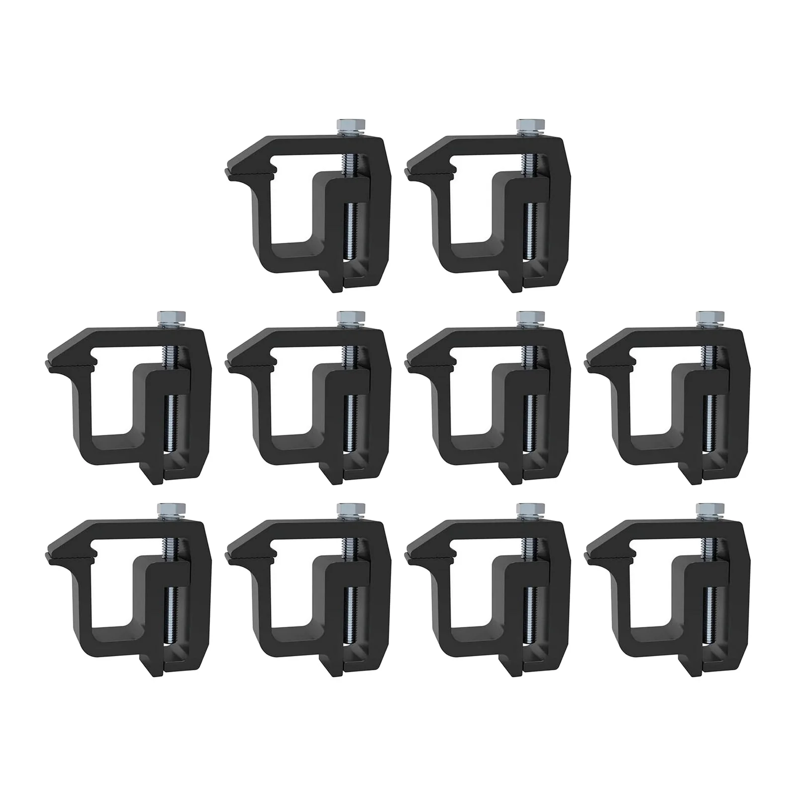 Aluminum Mounting Clamps Heavy Duty for Chevy 1500 2500 3500 and More Pick-up Truck Models Truck Bed Accessories Black