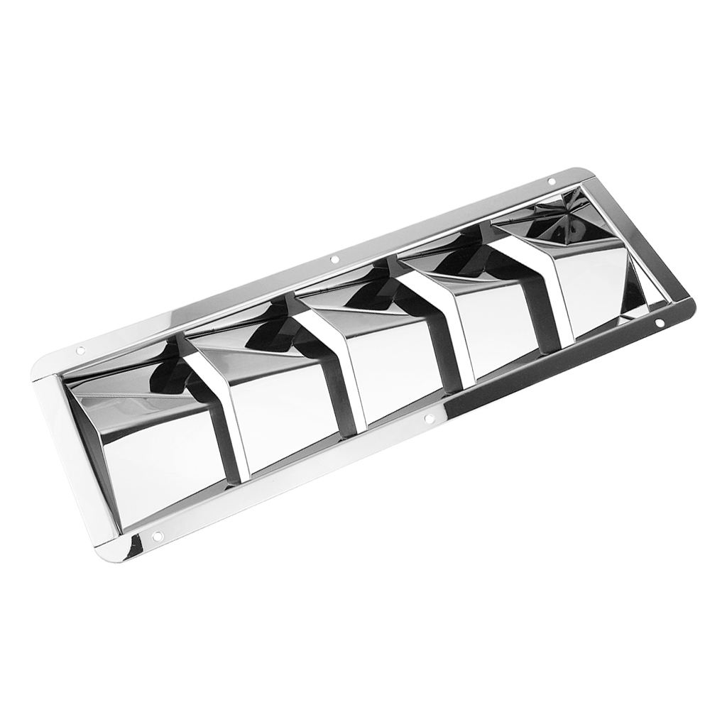 5 Slots Stainless Steel Marine Air Louver Vent Grille Ventilator Cover