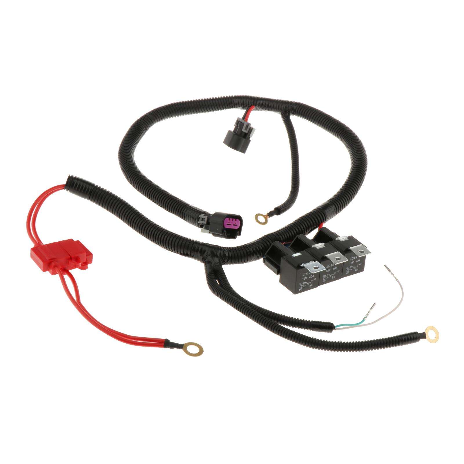 Dual Electric Fan Upgrade Wiring Harness Replacement fits For 1999?2006 ECU Control