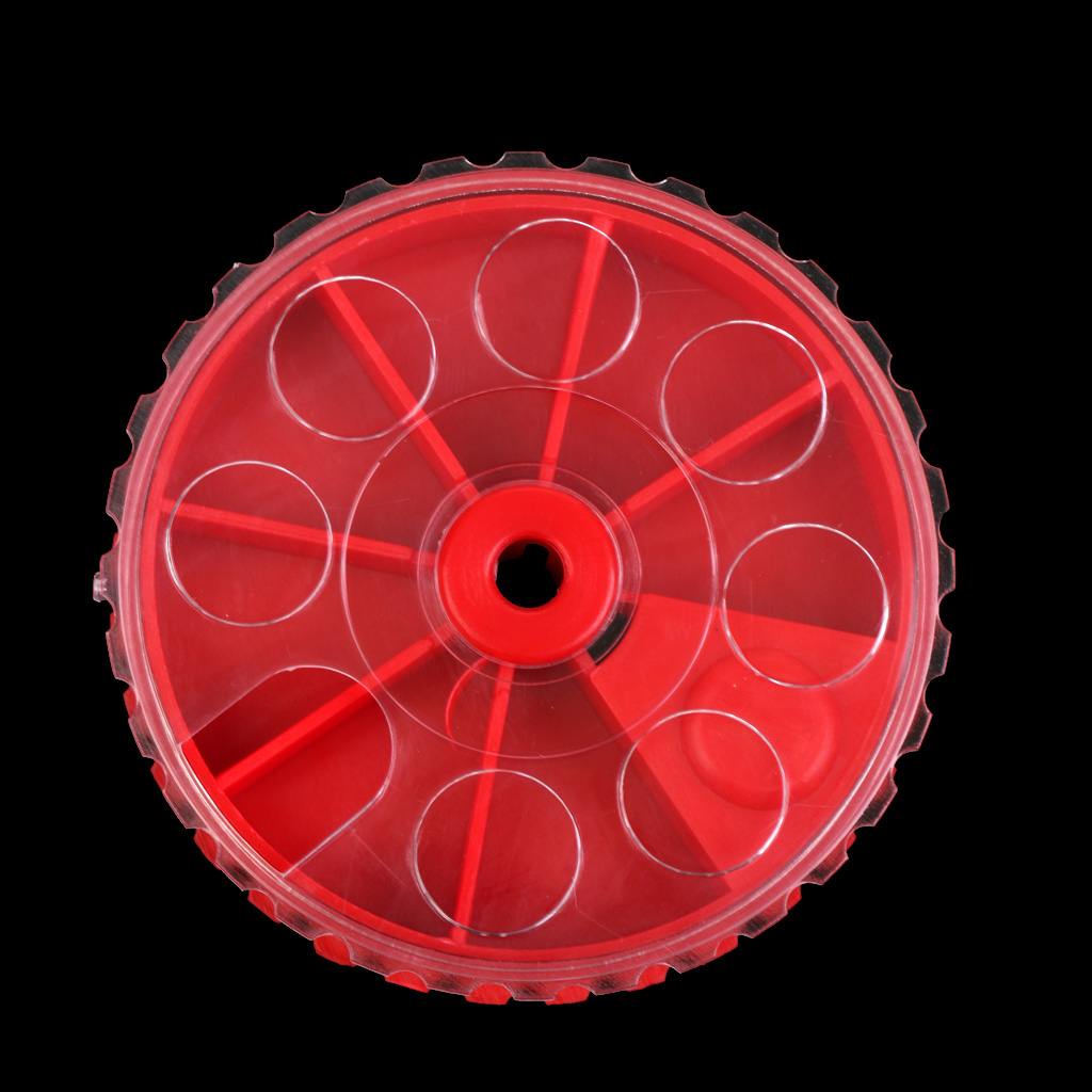 Plastic Portable Fishing Sinker Weights Storage Box Organizer Container Terminal Tackle DIY Tools Red