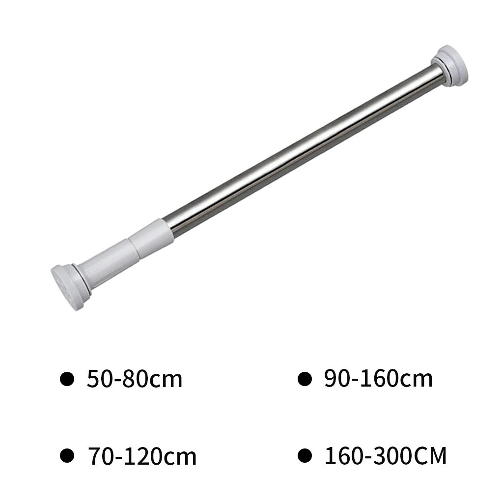 Shower Curtain Rod, No Drilling Telescopic Shower Curtain Pole/Rail/Rod,