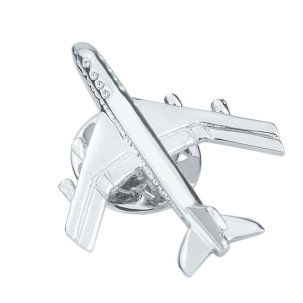 Vintage Men Collar Pins Airplane Shirt Brooch Lapel Pins Novelty Suit Vest Suit