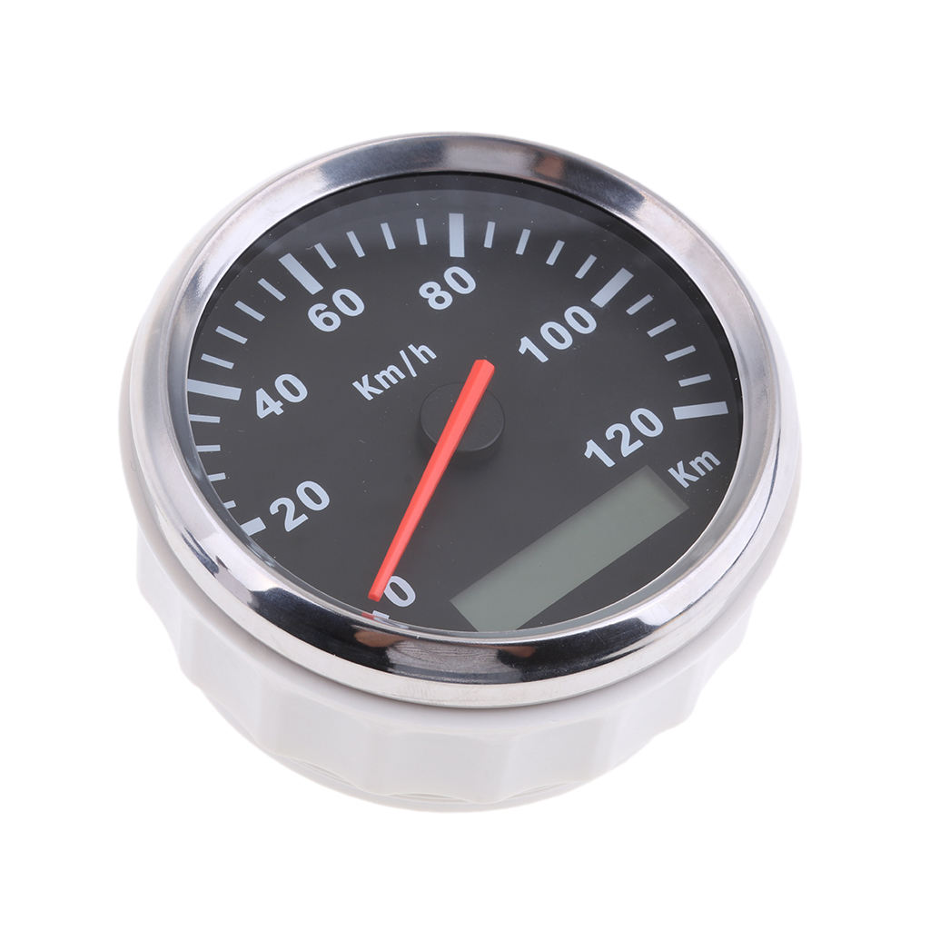 85mm 0-120km / H IP67 GPS Speedometer Gauge Accessory for Boat Marine Truck Automobile