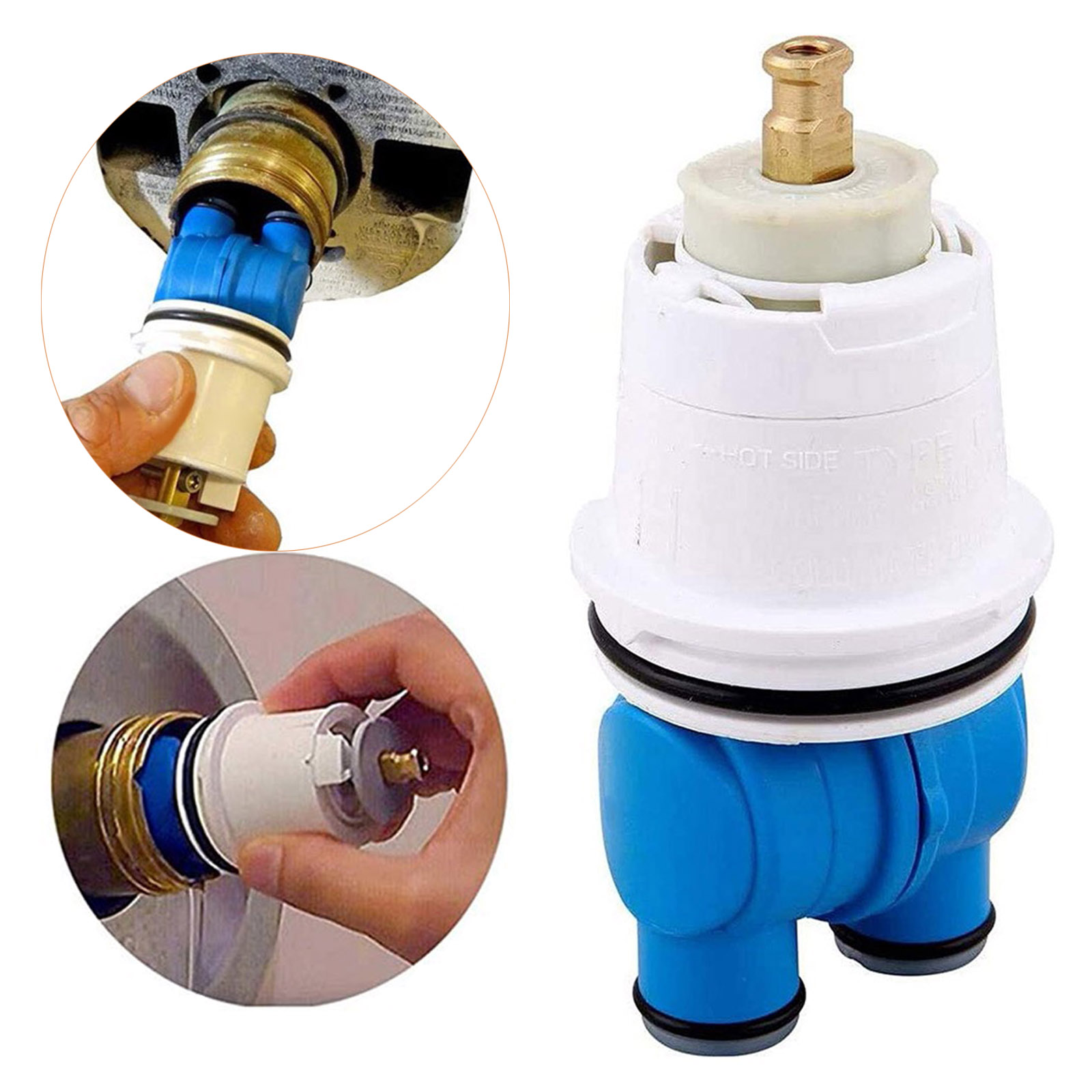 Pressure Balance RP19804 Shower Cartridge for Delta Shower Single-handle Delta Faucet Universal Valve Cartridge Repair Assembly