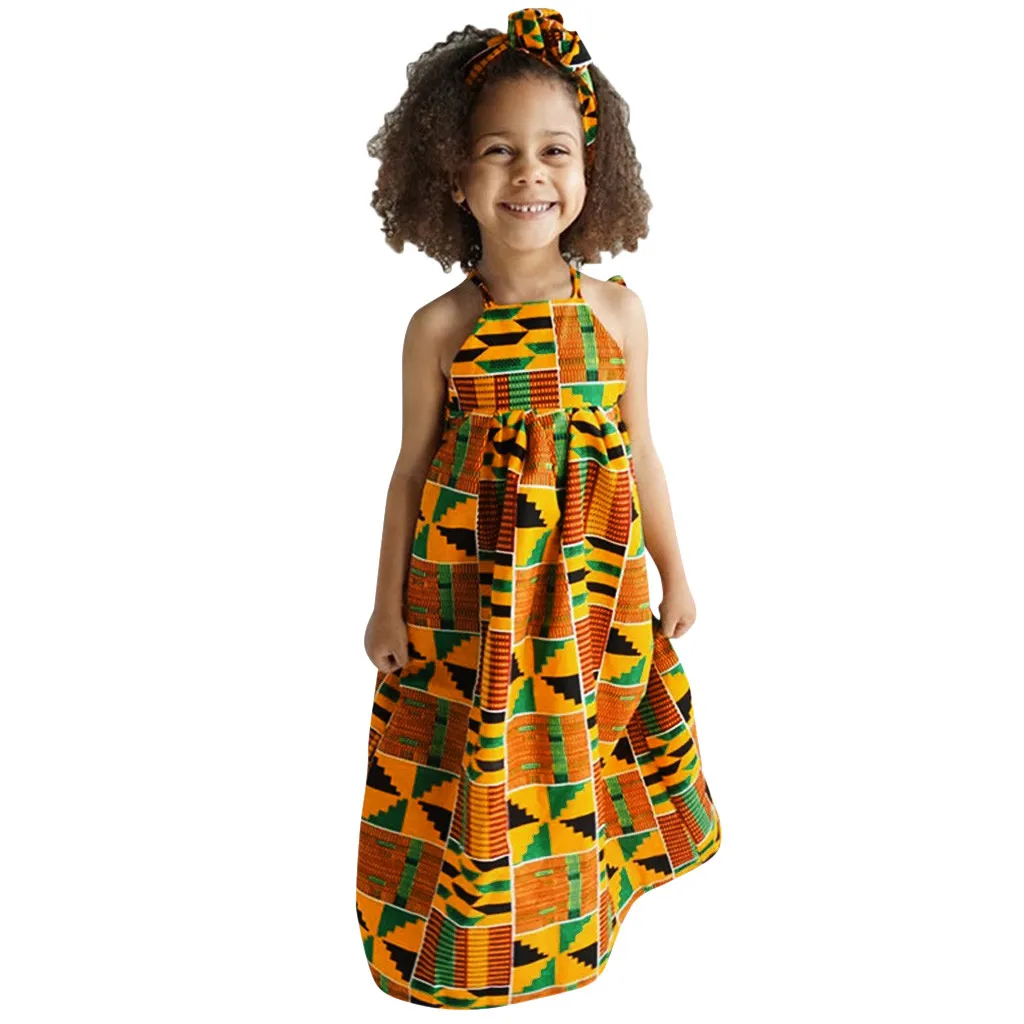 Gorgeous Adorable Baby Toddler Girls African Dashiki Dress