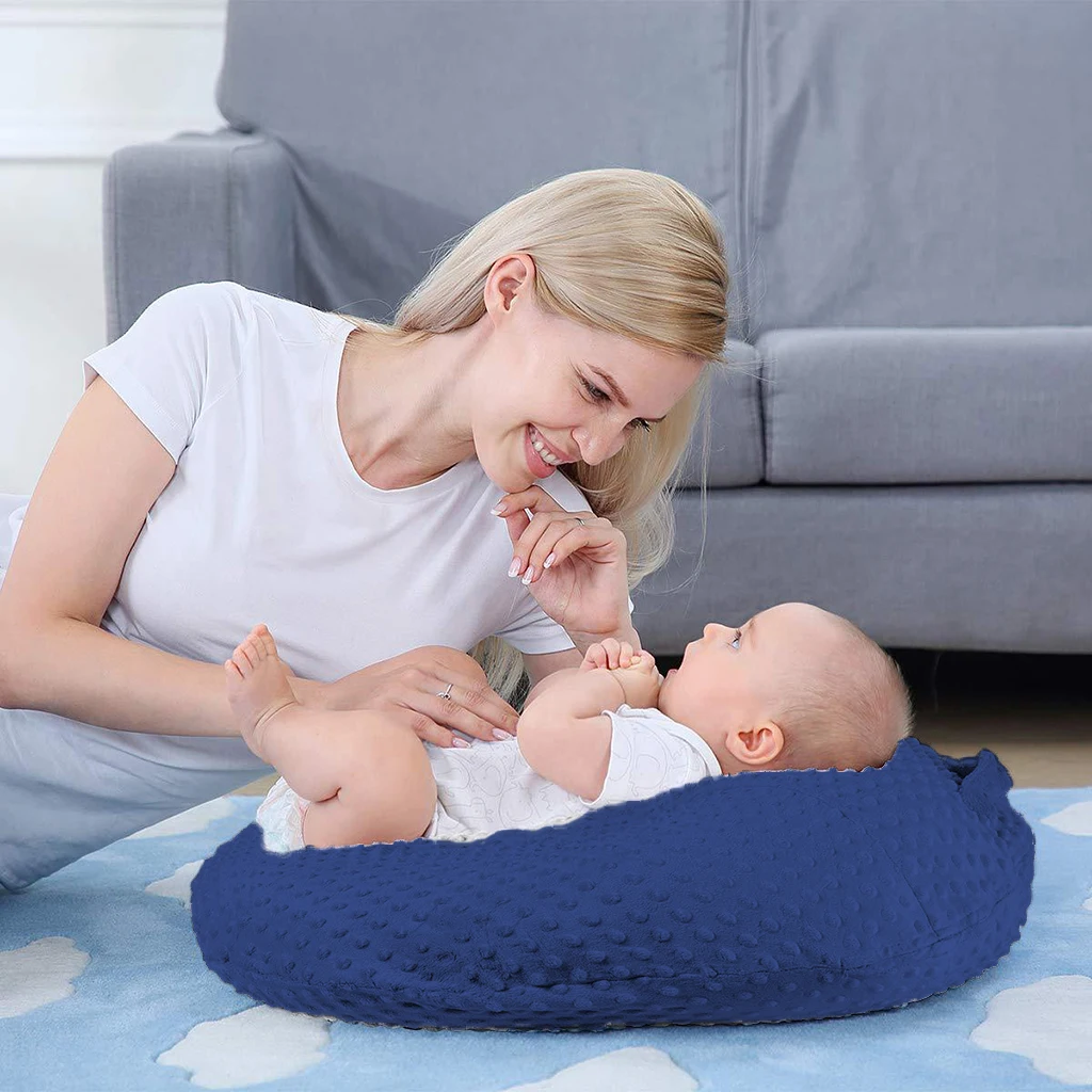Soft Comfortable Fabric Breathable Baby Lounger Pillow Nest Cover Infants Newborn Crib Cushion Mat Slipcover