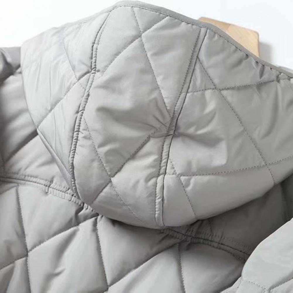 jaqueta puffer com capuz, sobretudo térmico, inverno