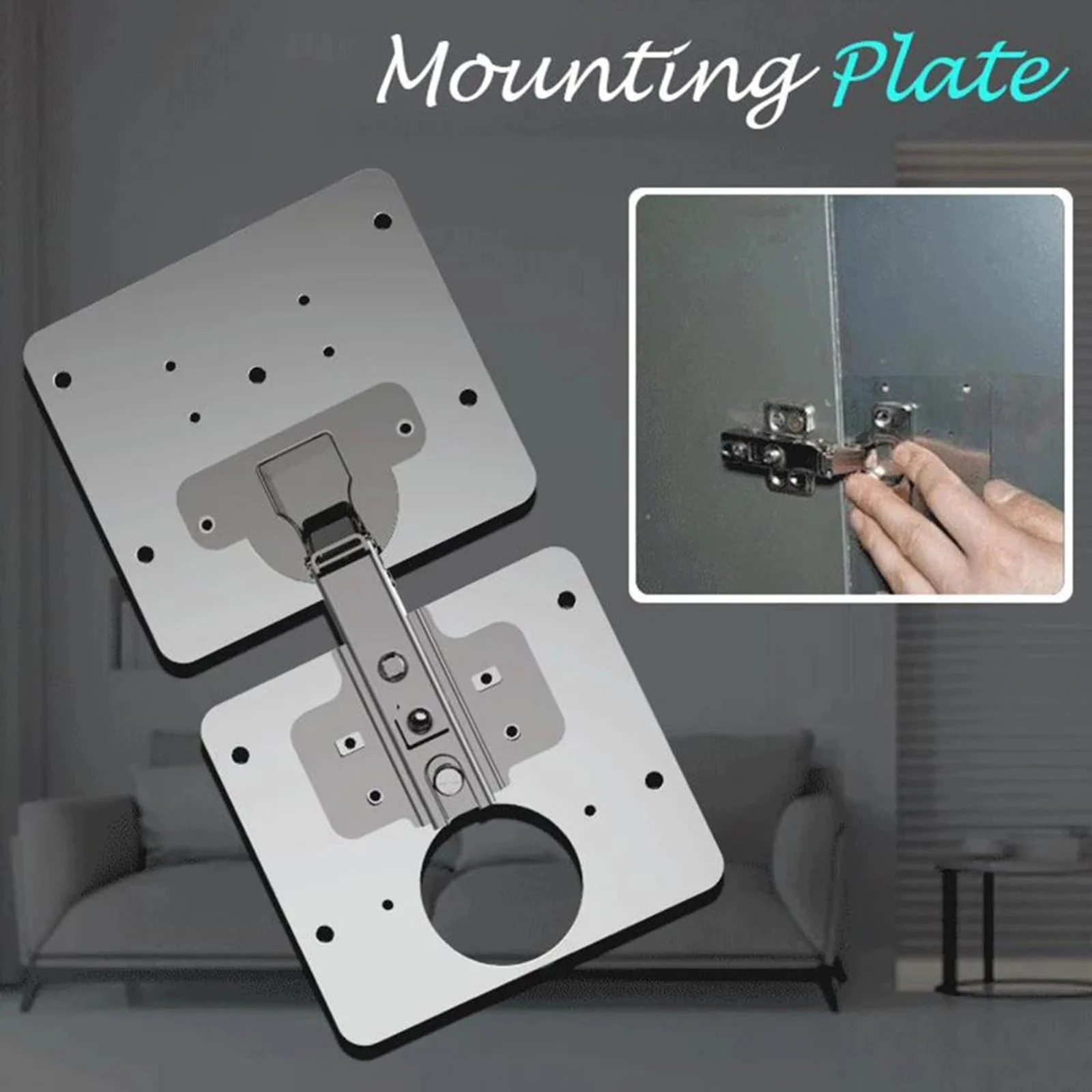 Hinge Repair Plate for Cabinet Furniture Drawer Window Stainless Steel Table Plates scharnier Door  Accessories