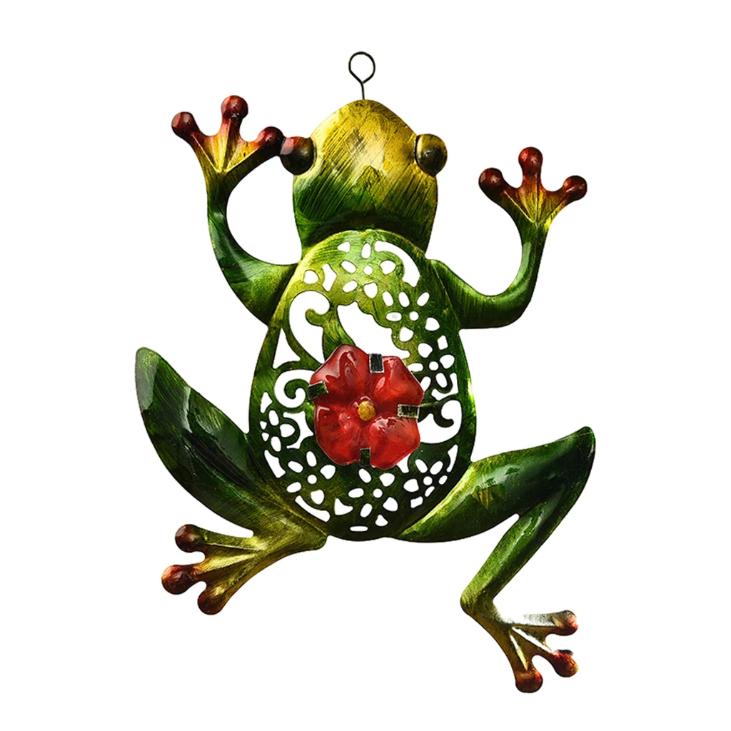 3D Metal Frog Wall ing Art Garden Statue Home Bedroom Office