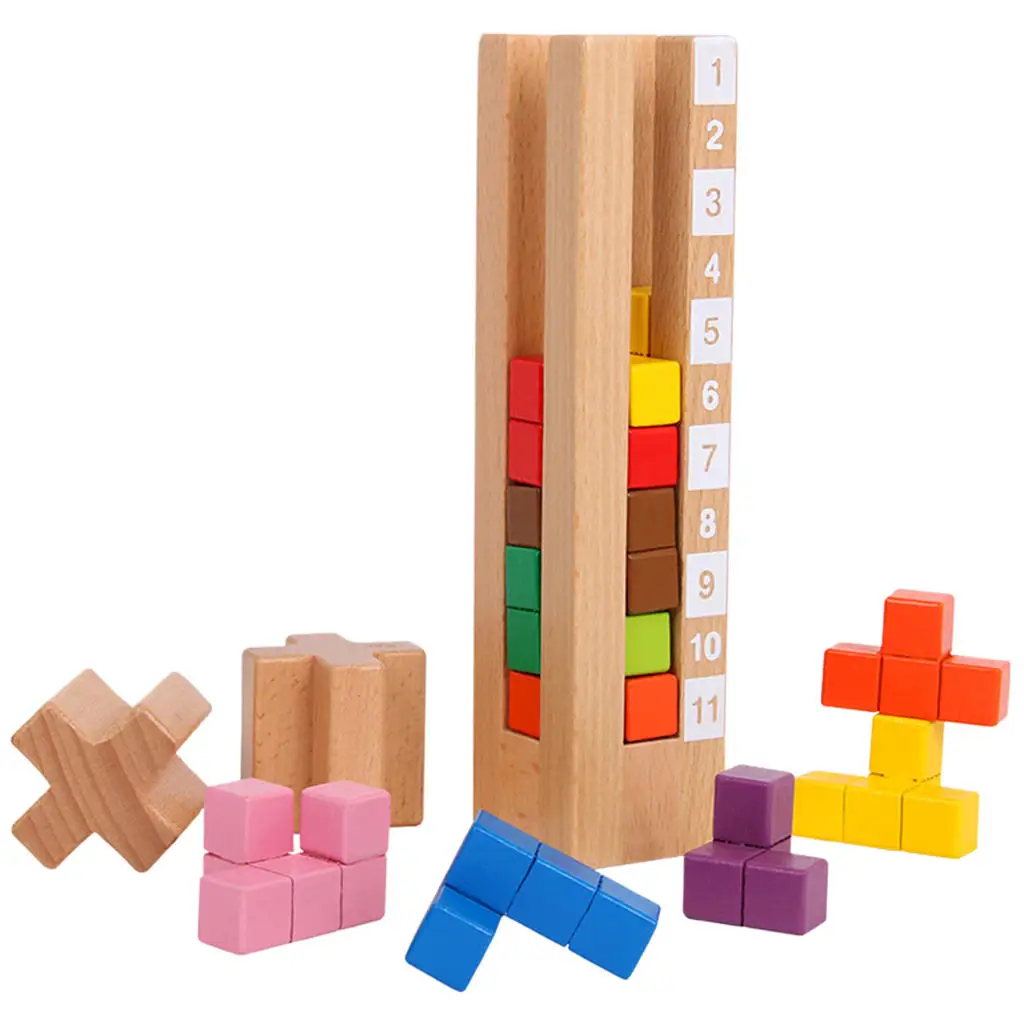 Kids Stacking Building Blocks Toy Logic Training for Kids Children Age 3+