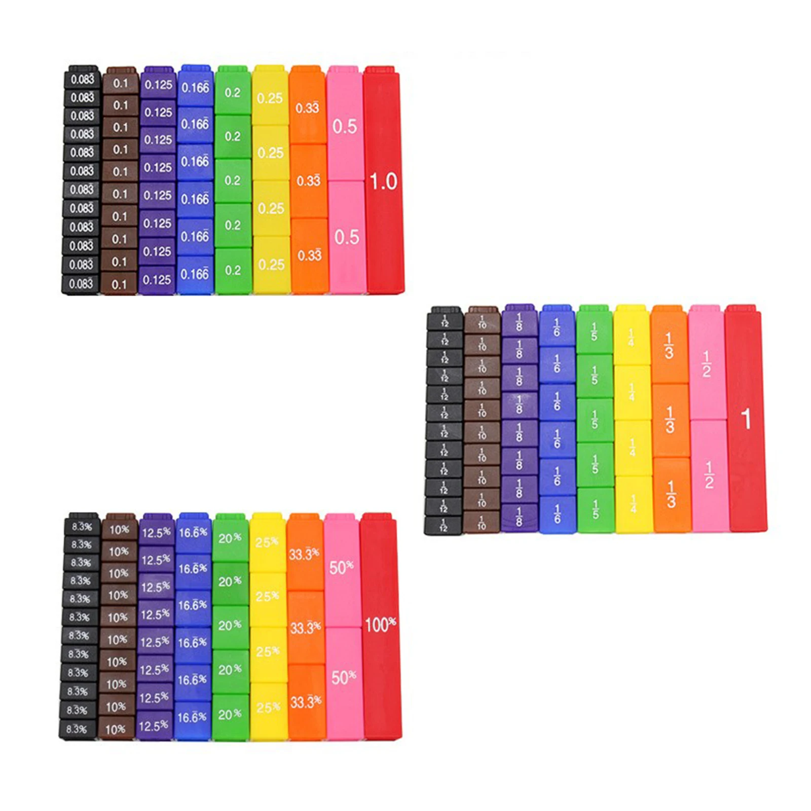 RAINBOW FRACTIONS BLOCKS 6yrs+ Maths Home  Learning Material