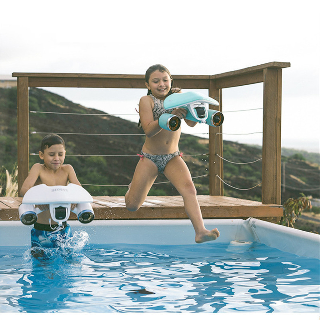 8kg Underwater Electric Scooter with Camera Mounts Diving Snorkeling Sea Adventures Pool Gear Underwater Scooter Action Camera 