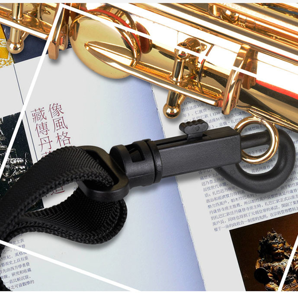 Adjustable Alto Tenor Saxophone Neck Straps Padded Straps Shoulder Strap Harness Belt for Soprano/Baritone Saxophones