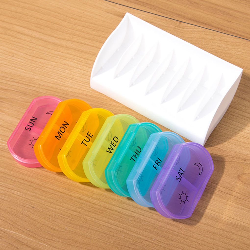 Best of 7 Day Weekly Style Morning Night Pill Holder Storage Organizer Plastic Container Case Portable Travel Pill Box Reviews & Tips